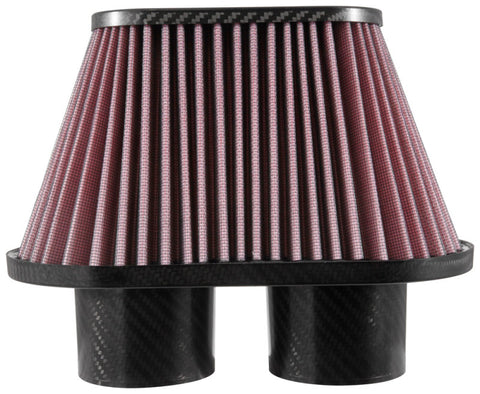 K&N Universal Air Filter - 3in Dual Flange / 10x5.125in Base / 6.375x3.0625in Top / 5.5in Height - RP-6101