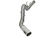 aFe LARGE BORE HD 5in 409-SS DPF-Back Exhaust w/Polished Tip 2017 Ford Diesel Trucks V8 6.7L (td) - 49-43090-P