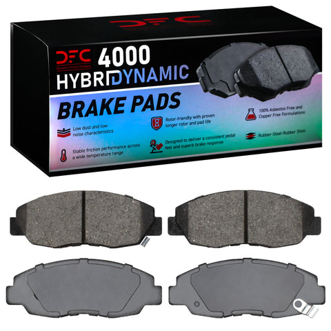 DFC 90-99 Honda Accord Sedan Front 4000 Hybridynamic Brake Pads - 4000-0465-00