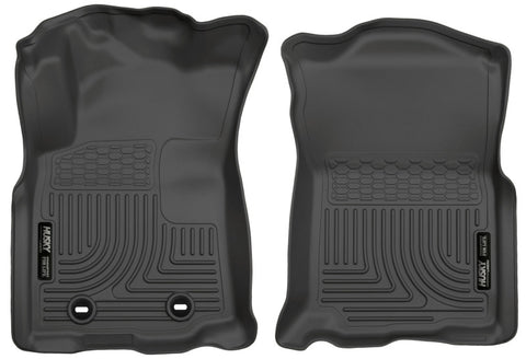 Husky Liners 2016 Toyota Tacoma w/ Manual Trans WeatherBeater Front Black Floor Liners - 13961