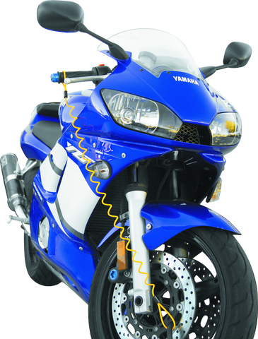 Bully Lock Disc Reminder 4in Lock - Yellow - 132202