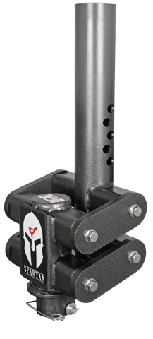 Gen-Y Spartan Torsion-Flex 5in Offset 4in RD Tube Gooseneck 2-5/16in Coupler Standard Height - GH-7082HD