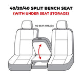 Covercraft 10-12 Dodge Ram Carhartt SeatSaver Custom Front Row Seat Covers - Brown - SSC3410CABN