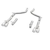 MagnaFlow Axle-Back, SS, 2.5in, Quad Split Rear 3.5in Tip 2015 Dodge Challenger 3.6L V6 - 19218