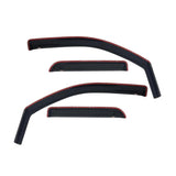 Westin 2009-2018 Dodge/Ram Quad Cab In-Channel Wind Deflector 4pc - Smoke - 72-35403
