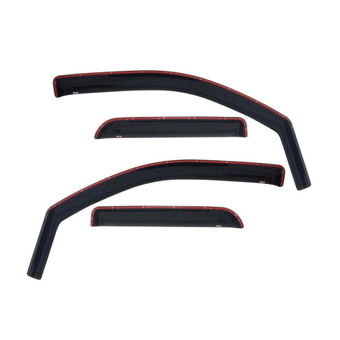 Westin 2009-2018 Dodge/Ram Quad Cab In-Channel Wind Deflector 4pc - Smoke - 72-35403