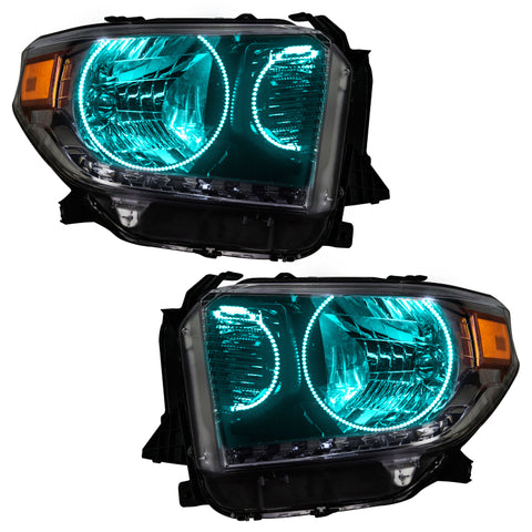 Oracle 14-17 Toyota Tundra SMD HL - Dual Halo Kit - ColorSHIFT w/ Simple Controller - 7204-504