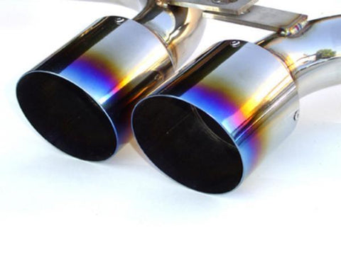 Invidia 03-04 Mini Cooper S 60mm (80mm tip) Titanium Tip Cat-back Exhaust *OVERSIZE SHIPPING* - HS03MCSGTT
