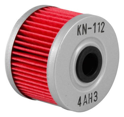 K&N Honda/Kawasaki/Polaris/Suzuki 1.969in OD x .469in ID x 1.438in H Oil Filter - KN-112