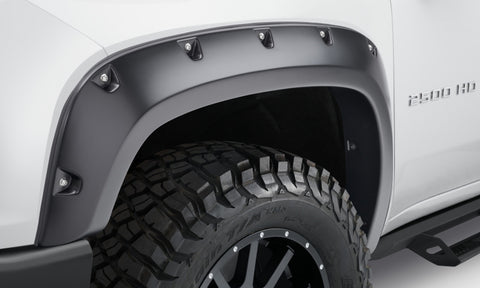 Bushwacker 2020 Chevrolet Silverado 3500/2500 HD Pocket Style Flares 4pc - Black - 40982-02