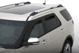 AVS 11-18 Ford Explorer Ventvisor In-Channel Front & Rear Window Deflectors 4pc - Smoke - 194293