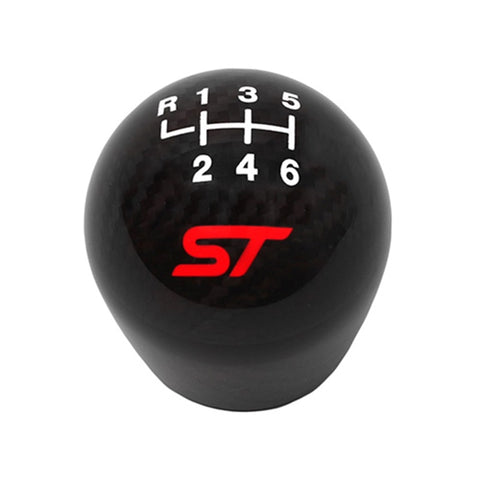 Ford Racing 13-17 Focus ST Black Carbon Fiber 6 Speed Shift Knob - M-7213-FSTCF