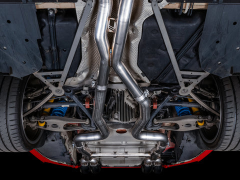AWE Tuning BMW F8X M3/M4 Track Edition Cat-Back Exhaust - Diamond Black Tips - 3020-43087
