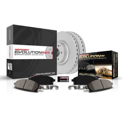 Power Stop 06-12 Mitsubishi Eclipse Front Z17 Evolution Geomet Coated Brake Kit - CRK094