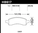 Hawk LTS Street Brake Pads - HB617Y.630