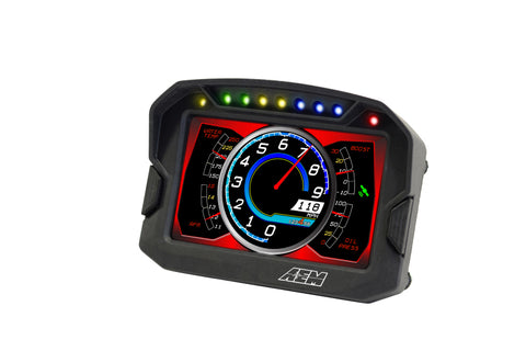 AEM CD-5LG Carbon Logging Digital Dash Display w/ Internal 10Hz GPS & Antenna - 30-5603