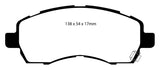 EBC 97-98 Subaru Impreza 1.8 Redstuff Front Brake Pads - DP31138C