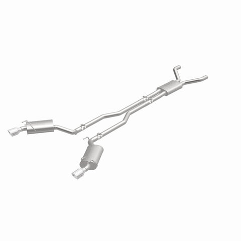 MagnaFlow Cat-Back Stainless Dual Split Rear Exit 4in Polished Tips 11-15 Chevy Camaro 3.6L V6 - 15353
