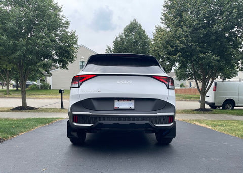 Rally Armor 23-26 Kia Sportage Black UR Mud Flap w/ Red Logo - MF81-UR-BLK-RD