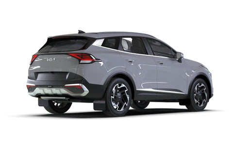 Rally Armor 23-26 Kia Sportage Black UR Mud Flap w/ Red Logo - MF81-UR-BLK-RD
