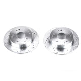 Power Stop 97-98 Acura Integra Rear Evolution Drilled & Slotted Rotors - Pair - JBR910XPR