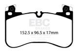 EBC 2020+ Land Rover Defender 90 P300 2.0T Extra Duty Front Brake Pads - ED92401