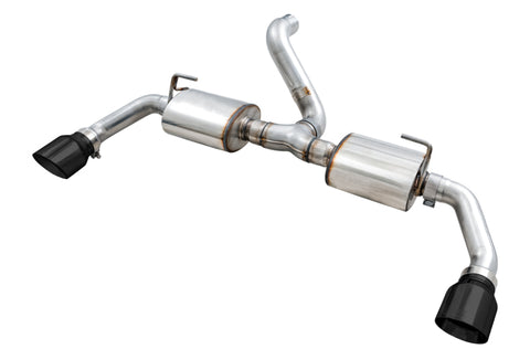 AWE Tuning 2018+ Jeep Wrangler JL/JLU Tread Edition Axle-Back Dual Exhaust - Diamond Black Tips - 3015-33001