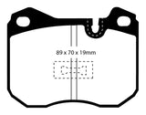 EBC 79-88 Porsche 924 2.0 Turbo Yellowstuff Front Brake Pads - DP4345R