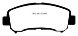 EBC 14+ Nissan Juke 1.6 Turbo Nismo RS Redstuff Front Brake Pads - DP31954C