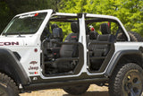 Rugged Ridge Fortis Front Tube Doors with Mirrors 18-23 Jeep Wrangler JL/JT - 11509.15