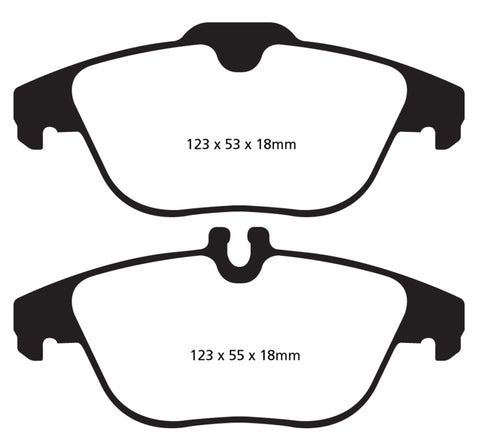 EBC 13-16 Mercedes-Benz GLK250 2.1 Twin TD Yellowstuff Rear Brake Pads - DP42012R