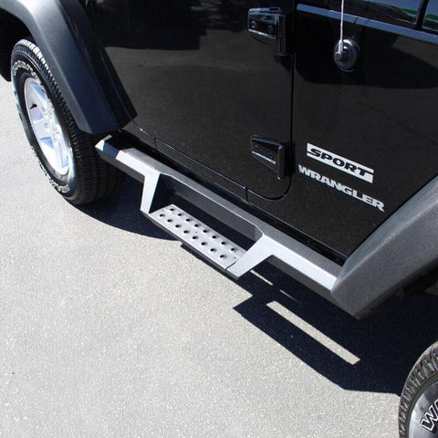 Westin/HDX 07-17 Jeep Wrangler 2Dr Drop Nerf Step Bars - Textured Black - 56-13315