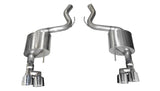 Corsa 18-19 Ford Mustang 5.0L 3in Touring Axle-Back Dual Rear Exit 4in Polished Pro-Series Tips - 21041