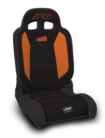 PRP EnduroDaily Reclining Suspension Seat - Black/Orange Tweed - Passenger - A8701045-50-207