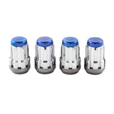 McGard SplineDrive Lug Nut (Cone Seat) M12X1.5 / 1.24in. Length (4-Pack) - Blue Cap (Req. Tool) - 65357BC