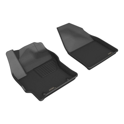 3D MAXpider 22-23 Toyota Corolla Cross AWD Kagu Black Floor Mats - Row 1 - L1TY29411509