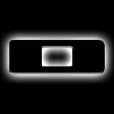 ORACLE Lighting Universal Illuminated LED Letter Badges - Matte Blk Surface Finish - D - 3141-D-001