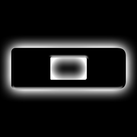 ORACLE Lighting Universal Illuminated LED Letter Badges - Matte Blk Surface Finish - D - 3141-D-001