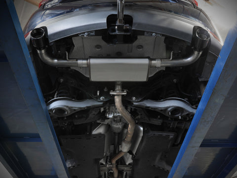 aFe Takeda 17-21 Mazda CX-5 2.5L (t) 2.5in. SS Axle-Back Exhaust System w/Black Tips - 49-37021-B