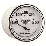 AutoMeter Gauge Water Temp 2-1/16in. 250 Deg. F Elec Old Tyme White II - 1237
