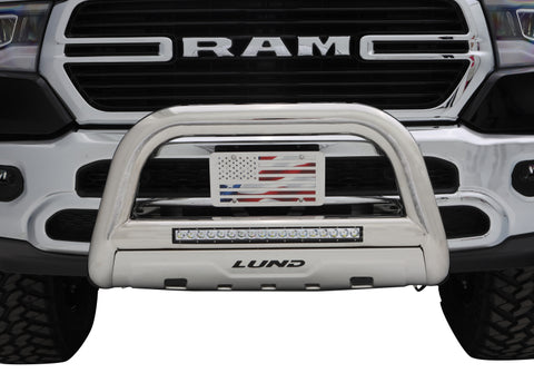 Lund 10-17 Dodge Ram 2500 Bull Bar w/Light & Wiring - Polished - 47021205