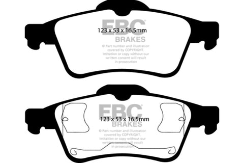 EBC 03-05 Mazda 3 2.0 Greenstuff Rear Brake Pads - DP21354