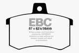 EBC 89-90 Audi 100 Quattro 2.3 Yellowstuff Rear Brake Pads - DP4370R