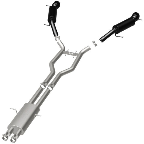 MagnaFlow Cat-Back 15-16 Land Rover Ranger Rover V6 SS 2.5in Dual Split Rear Exit 4.5in Black Tips - 19123