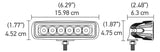 Hella Value Fit Mini Flush Mount 7.7in - 18W White Housing Flood Beam LED Light Bar - 357203051