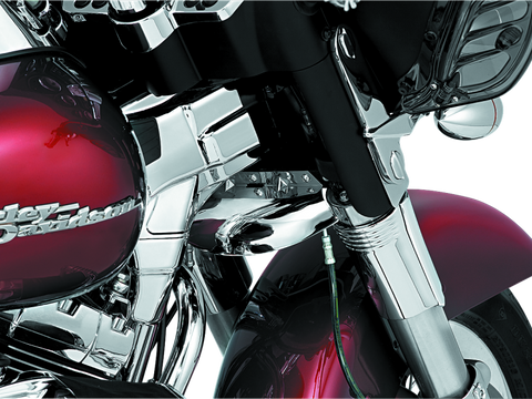 Kuryakyn Lower Tree Wind Deflector 80-13 Touring Chrome - 1100