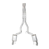Stainless Works 2024 Mustang GT Catback Dual Tips Legend Sound H-Pipe Factory Connect Exhaust - M24CBHFCL