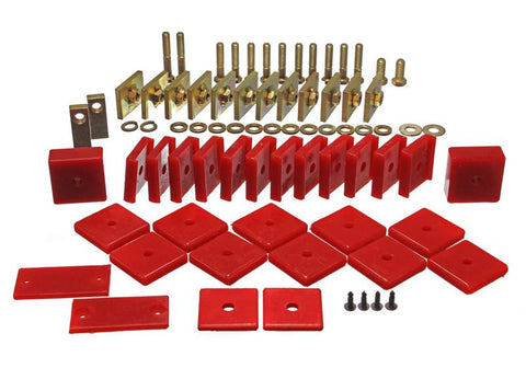 Energy Suspension Toy Land Cruiser Body Mount Set - Red - 8.4104R