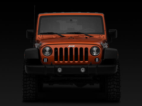 Raxiom 07-18 Jeep Wrangler JK Axial Series LED Front Turn Signals (Smoked) - J119943
