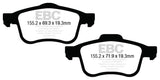 EBC 13+ Fiat 500L 1.4 Turbo Redstuff Front Brake Pads - DP33026C